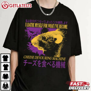 Cheese Devouring Machine Rat T Shirt