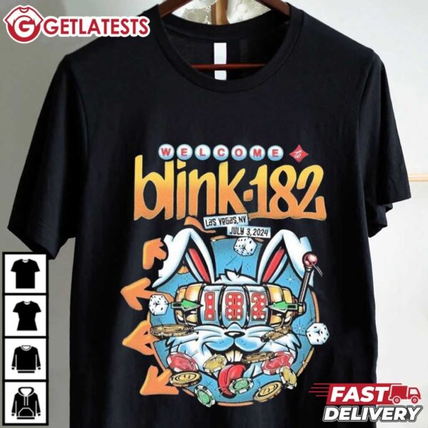 Welcome Blink 182 to Las Vegas NV Show T Shirt (1)