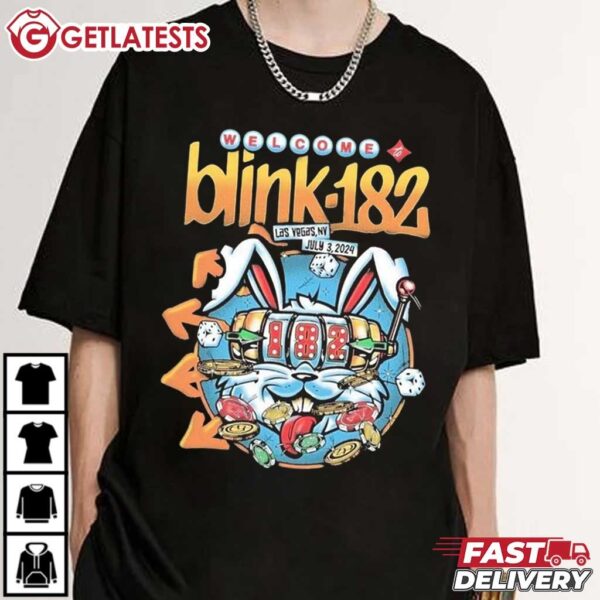 Welcome Blink 182 to Las Vegas NV Show T Shirt (3)