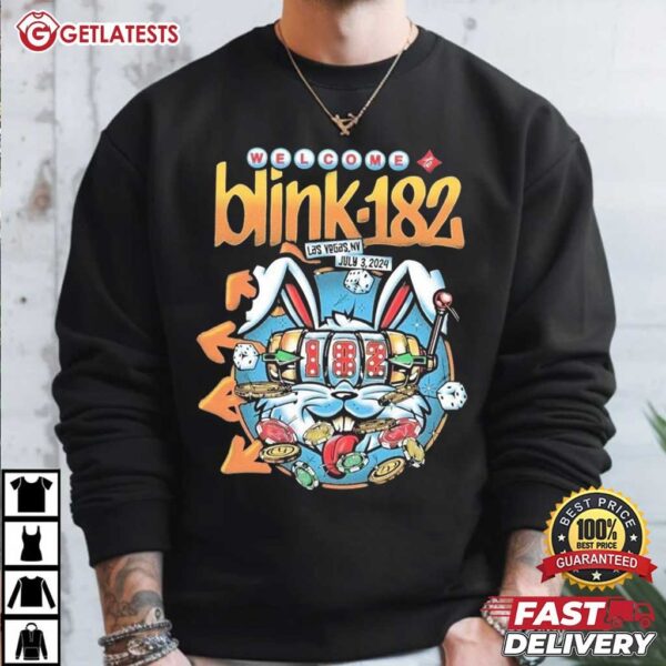 Welcome Blink 182 to Las Vegas NV Show T Shirt (4)