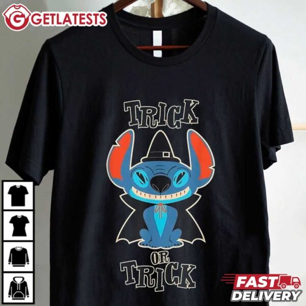 Stitch Trick or Trick Halloween T Shirt (1)