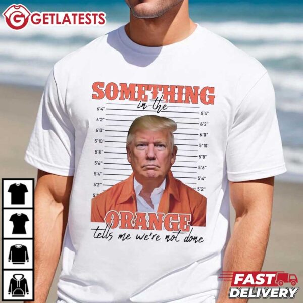 Trump Mugshot Something in the Orange T Shirt (2)