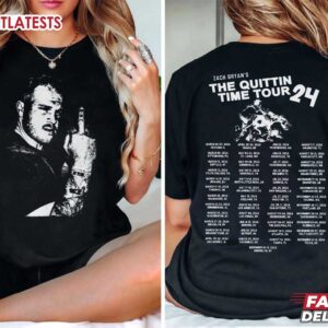 Zach Bryan The Quittin Time Tour 24 T Shirt (1)