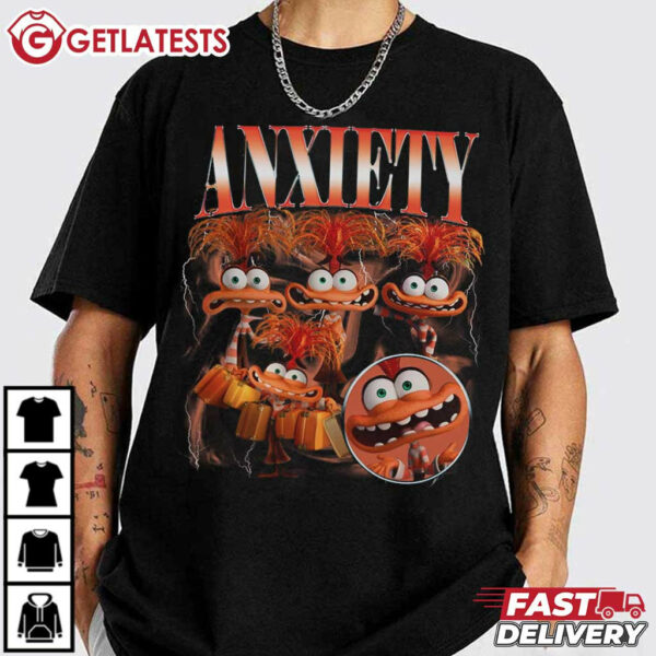 Anxiety Characters Inside Out 2 T Shirt