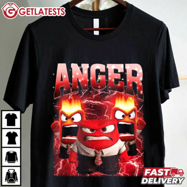 Anger Inside Out 2 Character T Shirt