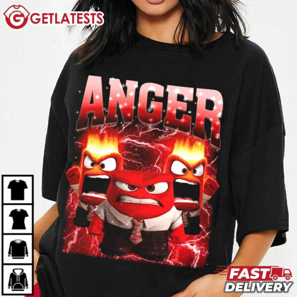 Anger Inside Out 2 Character T Shirt