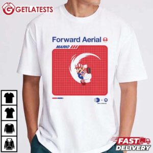 Forward Aerial Mario Super Smash Bros T Shirt (2)