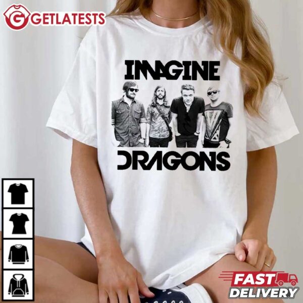 Vintage Imagine Dragons Music Band T Shirt (3)