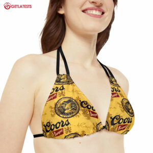 Coors Banquet Beer Women's Strappy Bikini (2)