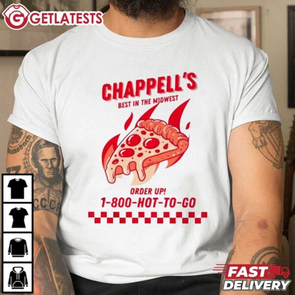 Chappell Roan Best in the Midwest Hot to Go! Pizza T Shirt (2)