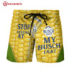 Stop Staring At My Busch Light Corn Beach Shorts (1)