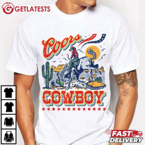 Cowhide Riding Coors Cowboys Western Country T Shirt (3)