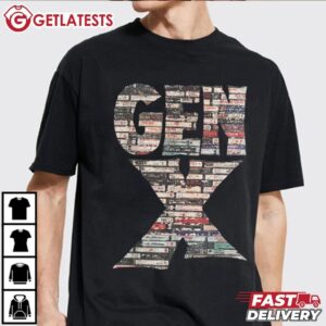 Gen X 80’s Rock Cassettes T Shirt (2)