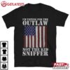 I'm Voting For The Outlaw Not The Kid Sniffer US Flag T Shirt (1)