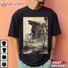 Japanese Art Legendary Rare Kaiju Calligraphy T Shirt (2)