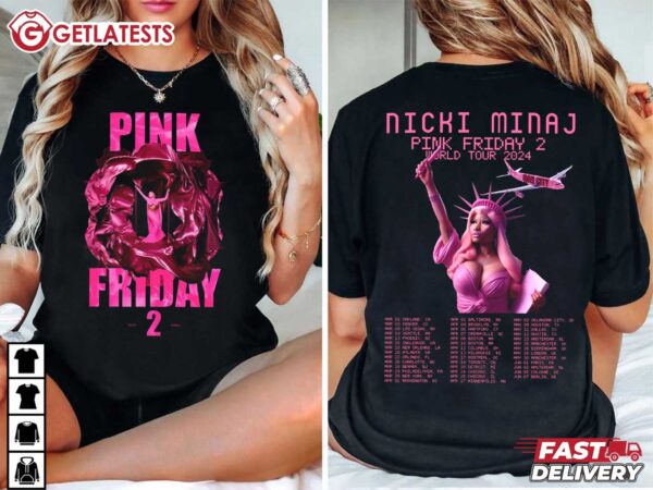 Nicki Minaj Pink Friday 2 World Tour 2024 T Shirt (2)