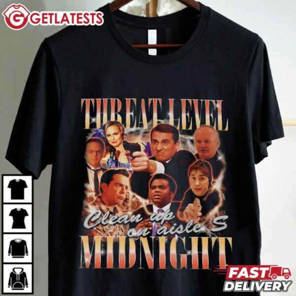 The Office Threat Level Midnight Michael Scott T Shirt (2)