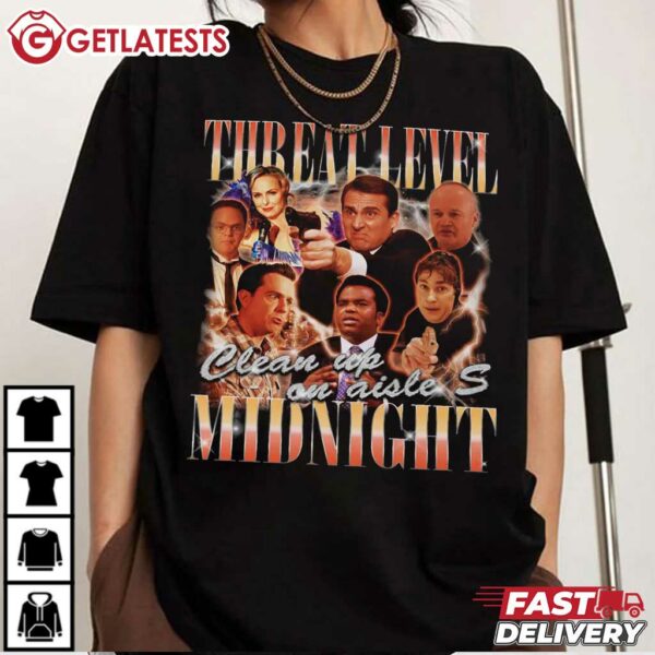 The Office Threat Level Midnight Michael Scott T Shirt (4)