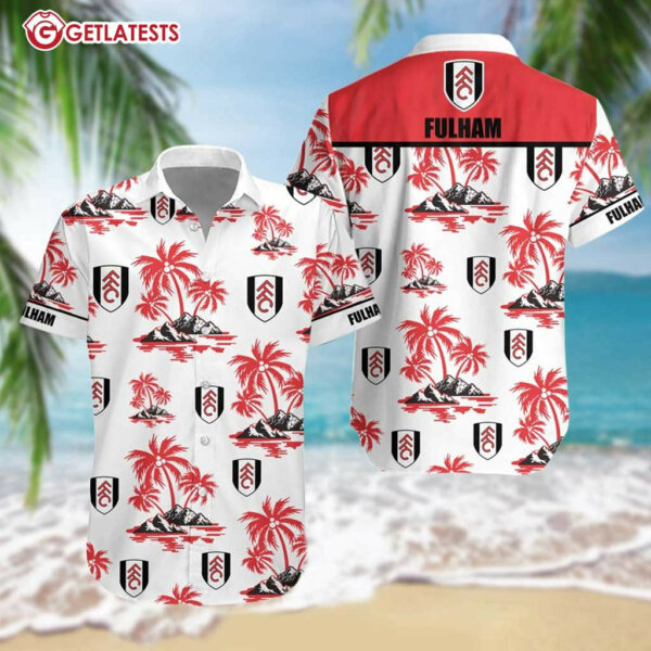 FULHAM FC Football Club Summer Hawaiian Shirt