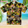 Jurassic Park Pineapple Floral Summer Hawaiian Shirt (1)