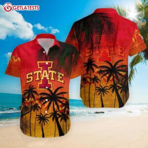 Iowa State Cyclones Coconut Tree Hawaiian Shirt