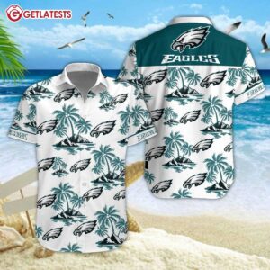 Philadelphia Eagles Tropical Hawaiian Shirt And Shorts (1)