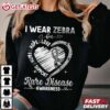 I Wear Zebra Rare Disease Awareness T Shirt (2)