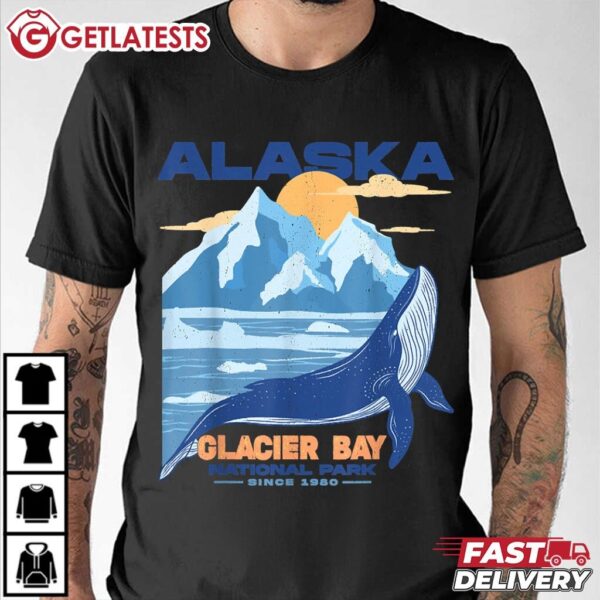 Glacier Bay National Park Sine 1980 Alaska Vintage T Shirt (1)