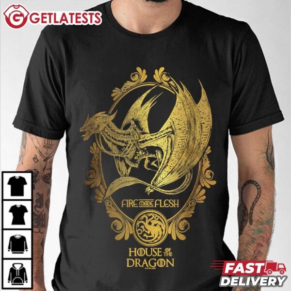 Sunfyre Dragon Fire Made Flesh House of the Dragon T Shirt (2)