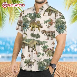 Dinosaur Vintage Hawaiian Shirt (1)