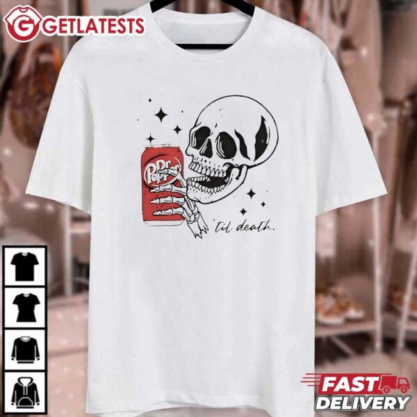 Dr. Pepper Till Death Separate Us Skull T Shirt (1)