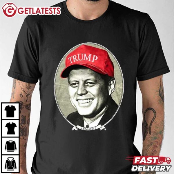 John F. Kennedy Trump Hat T Shirt (2)