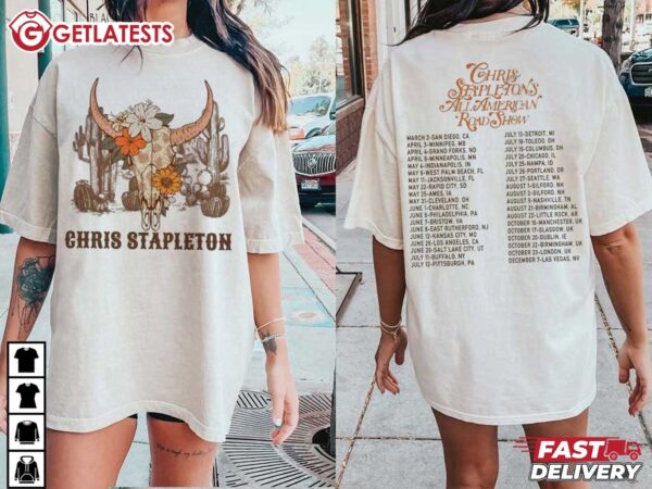 Chris Stapleton All American Road Show 2024 Tour T Shirt (2)