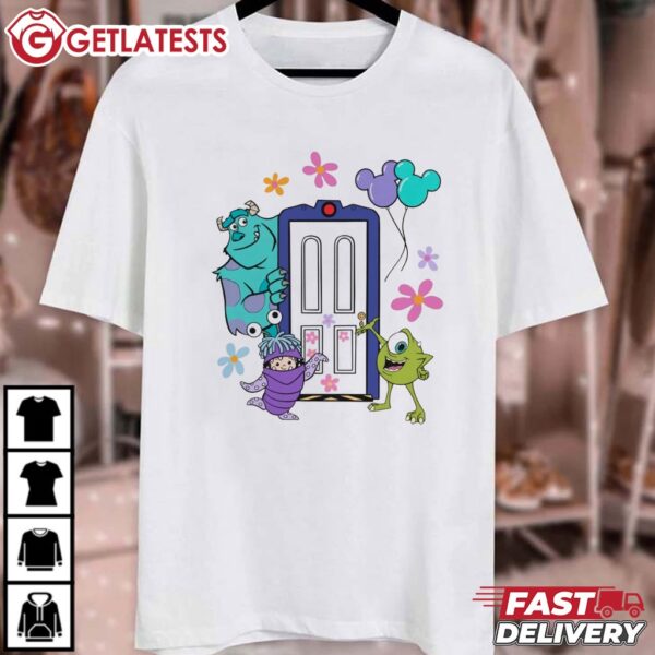 Boo Mike and Sulley Monsters Inc. Doors T Shirt (1)