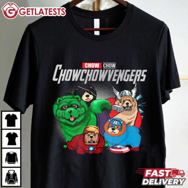 Chow Chow Chowchowvengers Avengers Team for Dog Lovers T Shirt (1)