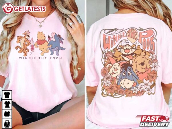 Retro Winnie The Pooh And Friends T Shirt (2)