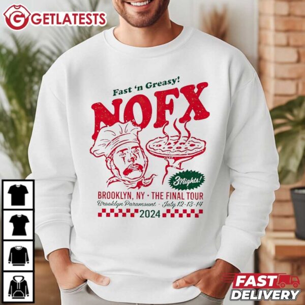 NOFX 3 Nights Tour NYC Fast 'n Greasy T Shirt (1)