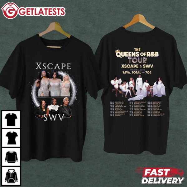 SWV And Xscape Queen of RNB Tour 2024 T Shirt (1)