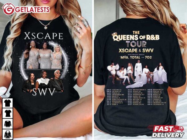 SWV And Xscape Queen of RNB Tour 2024 T Shirt (2)