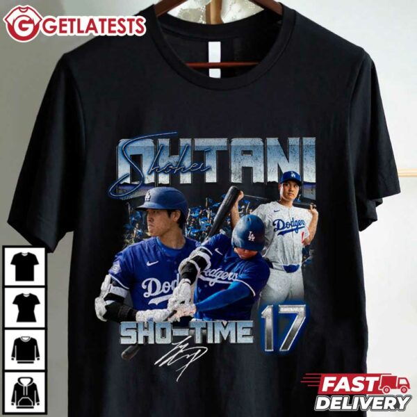 Shohei Ohtani LA 17 Los Angeles Dodgers T Shirt (4)