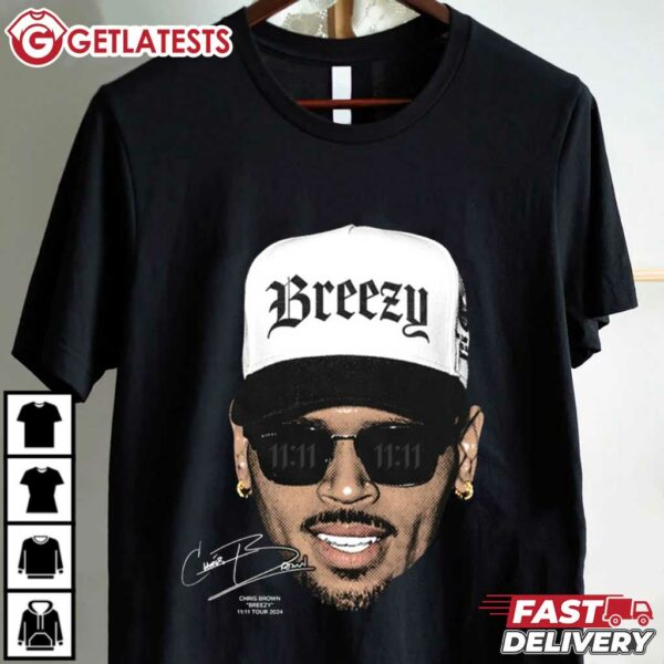 Chris Brown Breezy 1111 Merch Graphic T Shirt (1)