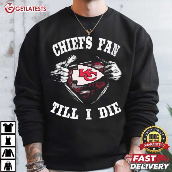 KC Chiefs Fan Till I Die T Shirt (1)