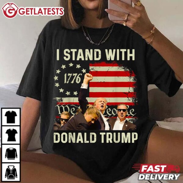 I Stand With Trump Funny Trump 2024 T Shirt (2)