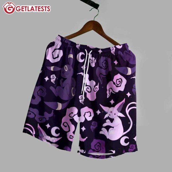 Espeon Umbreon Hawaiian Shirt and Shorts (2)