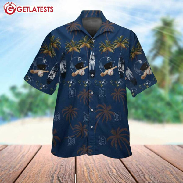 Detroit Tigers Beachside Baseball Hawaiian Shirt