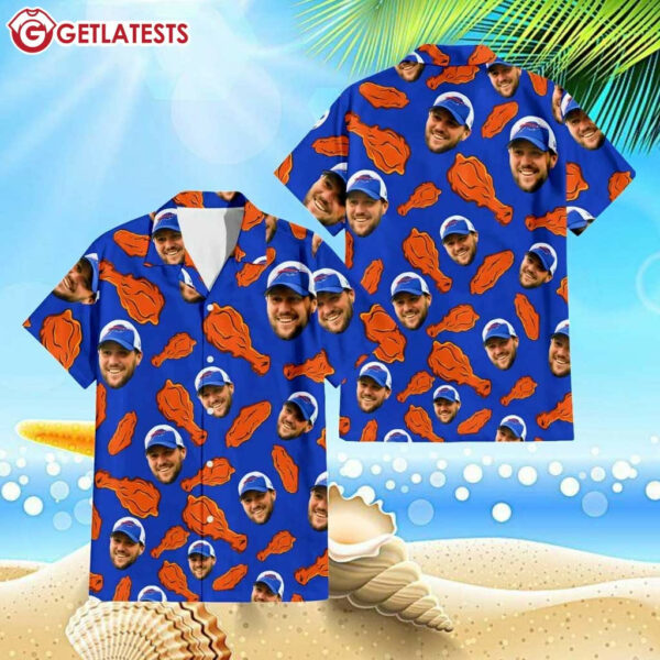 Josh Allen Buffalo Bills Fried Chicken Hawaiian Shirt