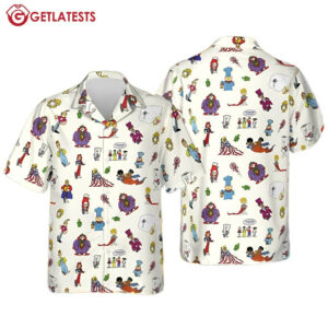 Schoolhouse Rock Characters Hawaiian Shirt