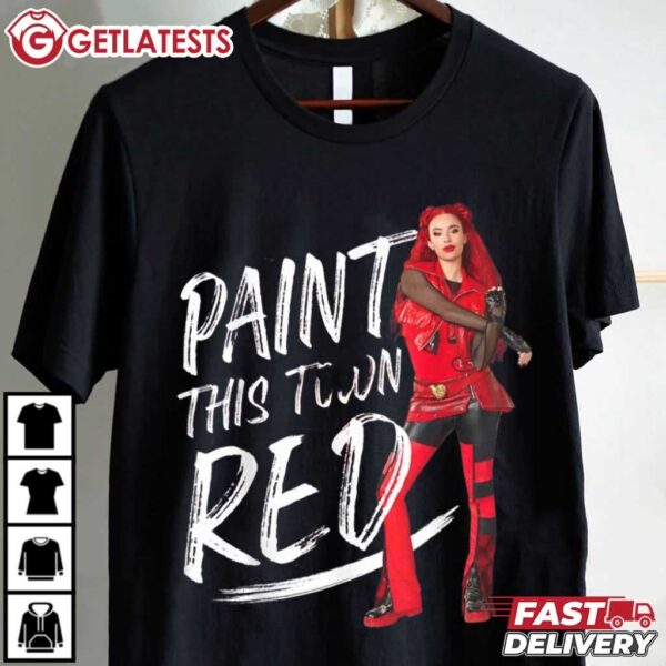 The Rise Of Red Paint This Town Descendants 4 T Shirt (1)