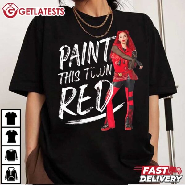 The Rise Of Red Paint This Town Descendants 4 T Shirt (2)