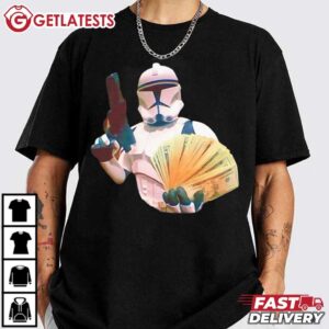 Storm Trooper Money Spread Star Wars T Shirt (2)
